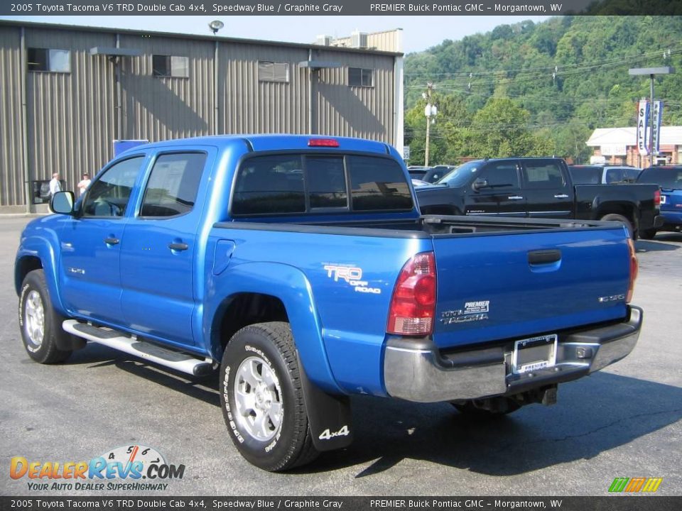 2005 Toyota Tacoma V6 TRD Double Cab 4x4 Speedway Blue / Graphite Gray Photo #4