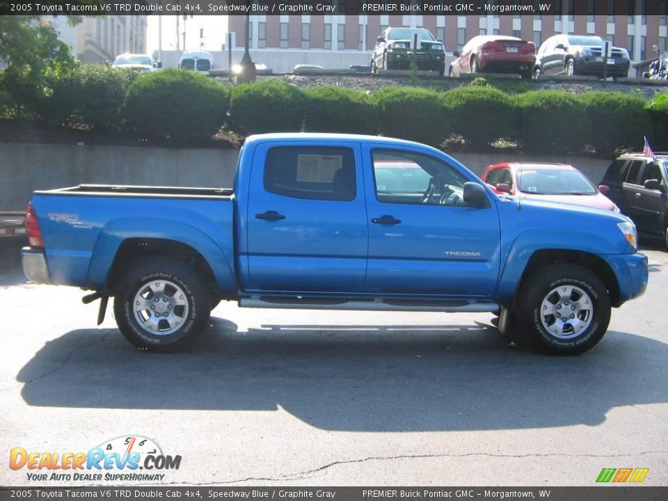 2005 Toyota Tacoma V6 TRD Double Cab 4x4 Speedway Blue / Graphite Gray Photo #7