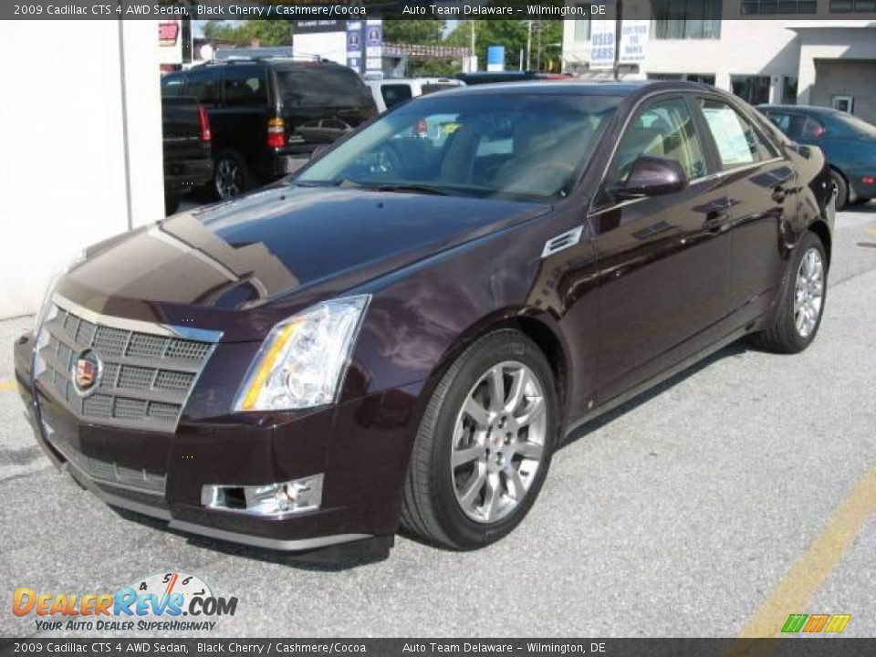 2009 Cadillac CTS 4 AWD Sedan Black Cherry / Cashmere/Cocoa Photo #1