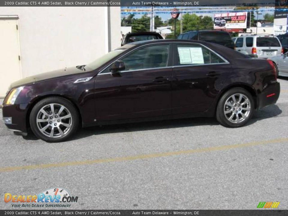 2009 Cadillac CTS 4 AWD Sedan Black Cherry / Cashmere/Cocoa Photo #5