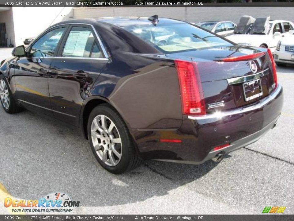 2009 Cadillac CTS 4 AWD Sedan Black Cherry / Cashmere/Cocoa Photo #6