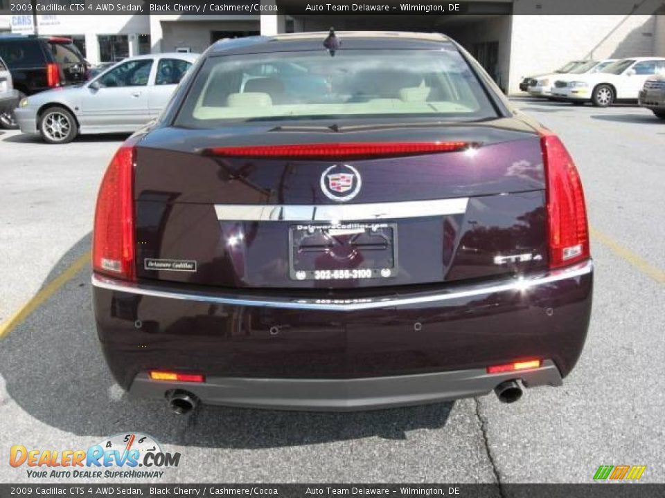 2009 Cadillac CTS 4 AWD Sedan Black Cherry / Cashmere/Cocoa Photo #7