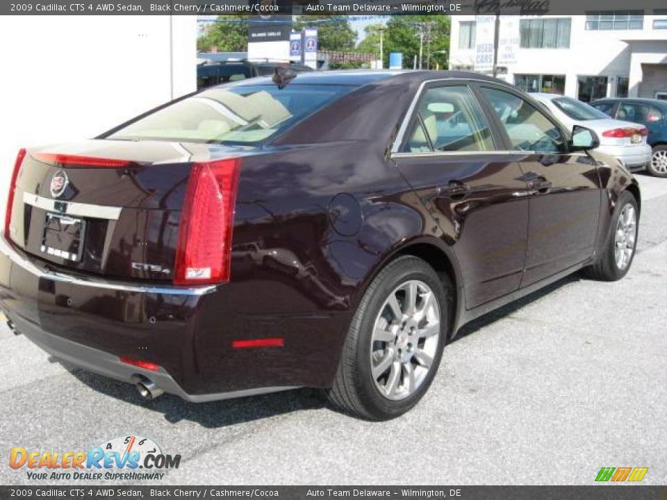 2009 Cadillac CTS 4 AWD Sedan Black Cherry / Cashmere/Cocoa Photo #8