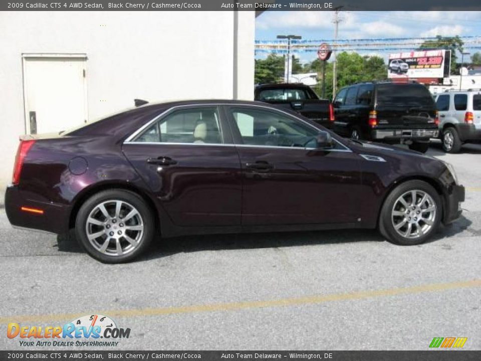 2009 Cadillac CTS 4 AWD Sedan Black Cherry / Cashmere/Cocoa Photo #9