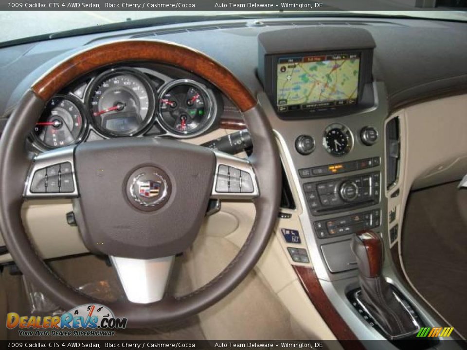 2009 Cadillac CTS 4 AWD Sedan Black Cherry / Cashmere/Cocoa Photo #10