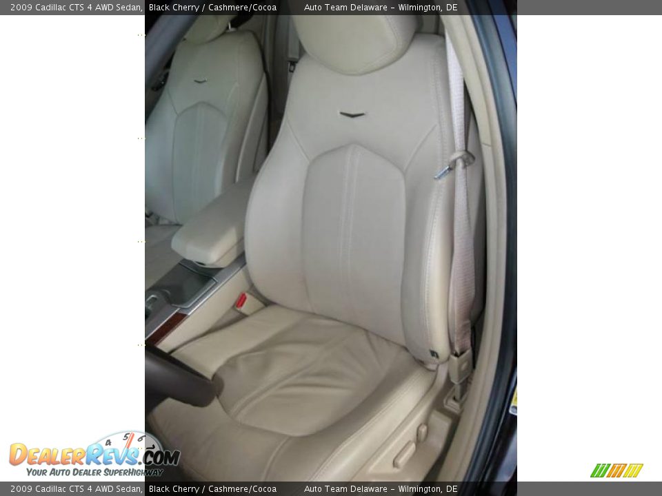 2009 Cadillac CTS 4 AWD Sedan Black Cherry / Cashmere/Cocoa Photo #12