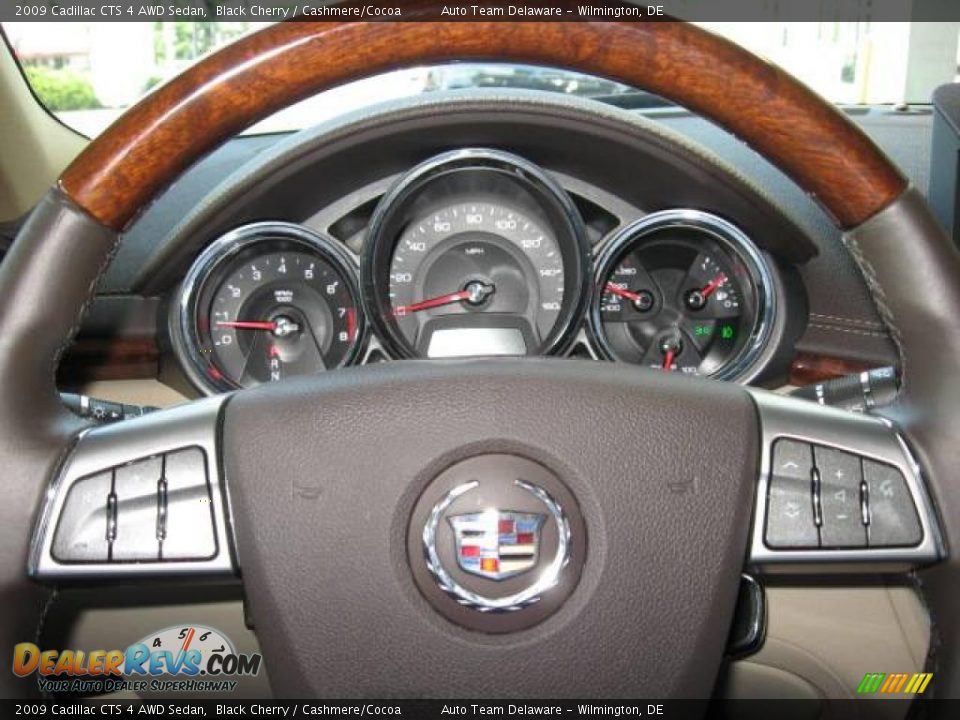 2009 Cadillac CTS 4 AWD Sedan Black Cherry / Cashmere/Cocoa Photo #14