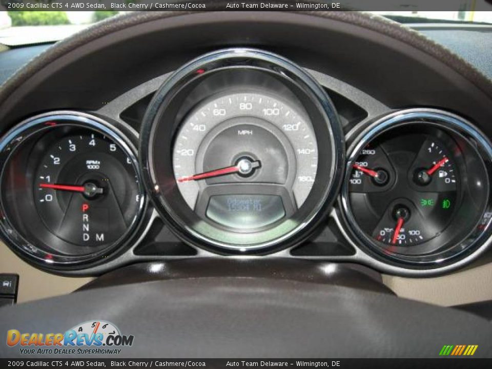 2009 Cadillac CTS 4 AWD Sedan Black Cherry / Cashmere/Cocoa Photo #15