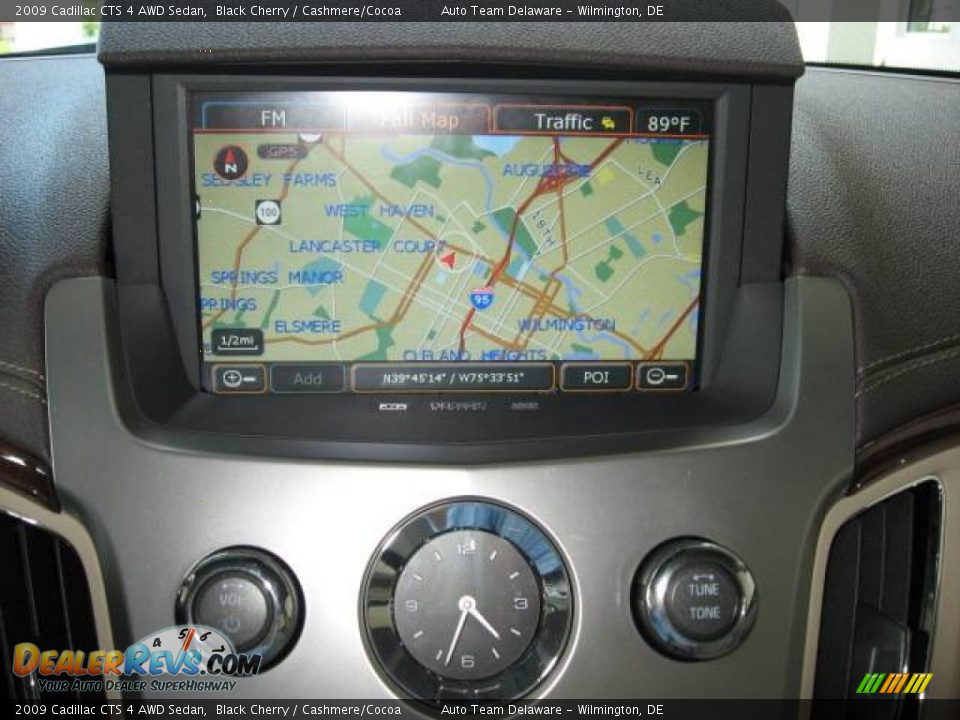 2009 Cadillac CTS 4 AWD Sedan Black Cherry / Cashmere/Cocoa Photo #18