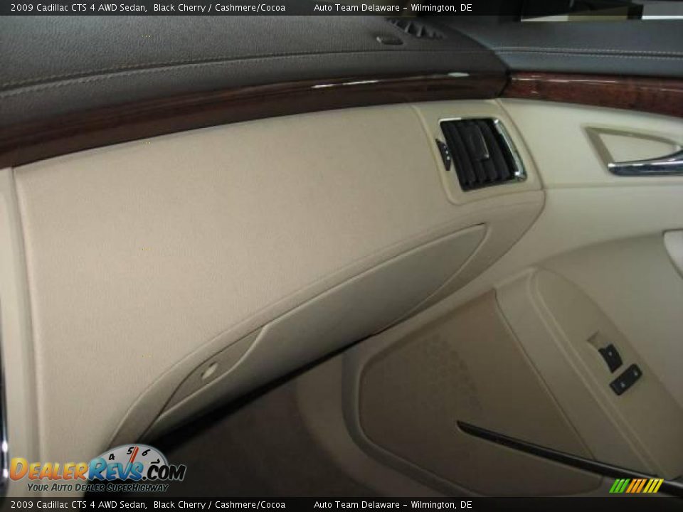 2009 Cadillac CTS 4 AWD Sedan Black Cherry / Cashmere/Cocoa Photo #25