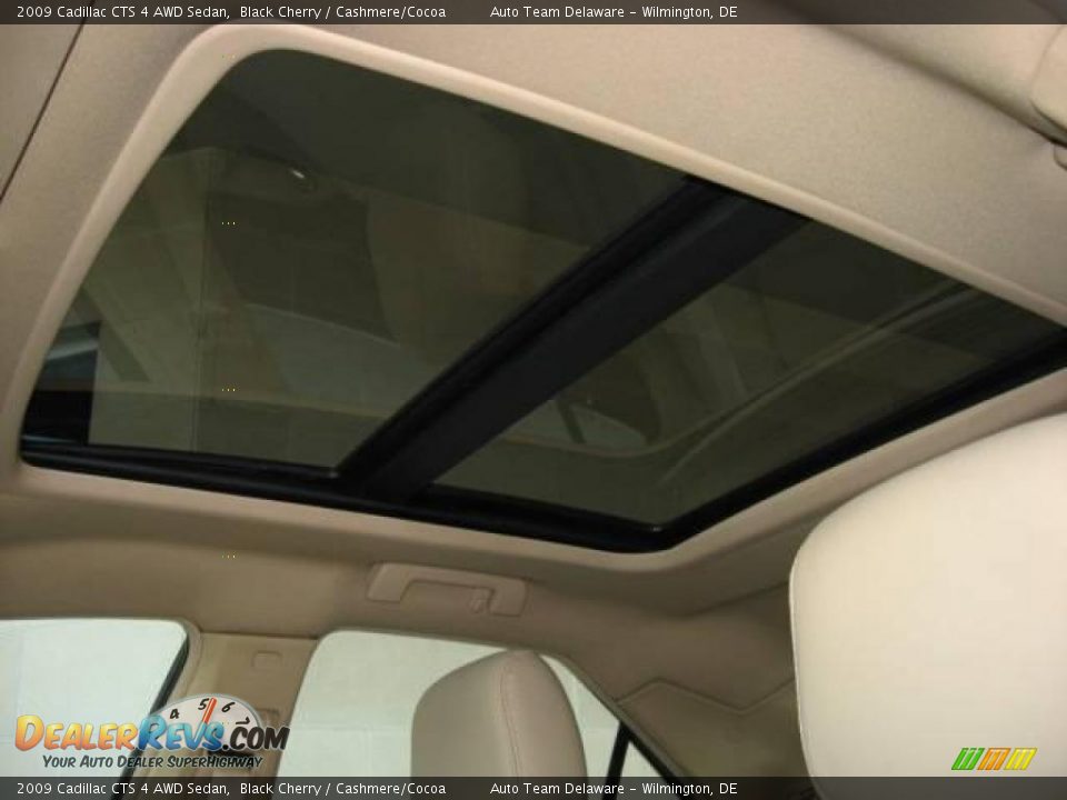 2009 Cadillac CTS 4 AWD Sedan Black Cherry / Cashmere/Cocoa Photo #27