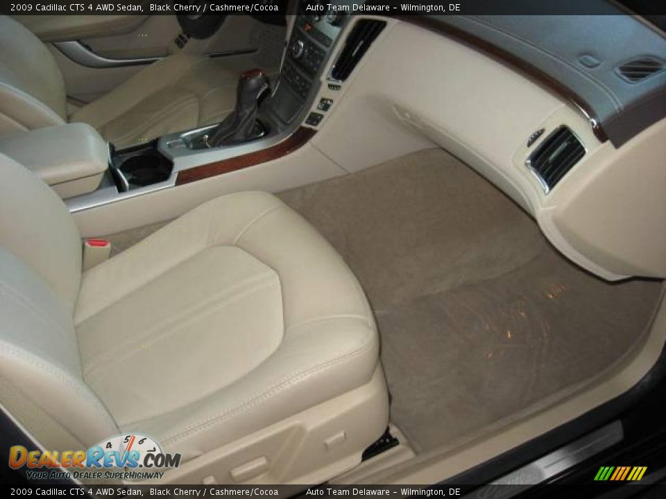 2009 Cadillac CTS 4 AWD Sedan Black Cherry / Cashmere/Cocoa Photo #28