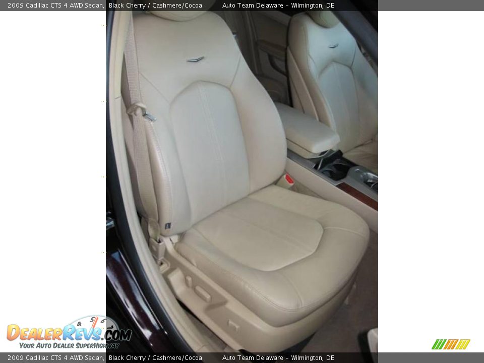 2009 Cadillac CTS 4 AWD Sedan Black Cherry / Cashmere/Cocoa Photo #29