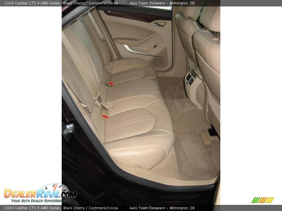 2009 Cadillac CTS 4 AWD Sedan Black Cherry / Cashmere/Cocoa Photo #30