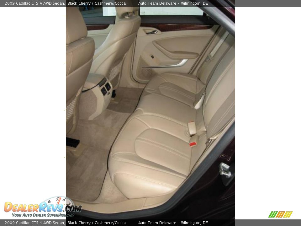 2009 Cadillac CTS 4 AWD Sedan Black Cherry / Cashmere/Cocoa Photo #31