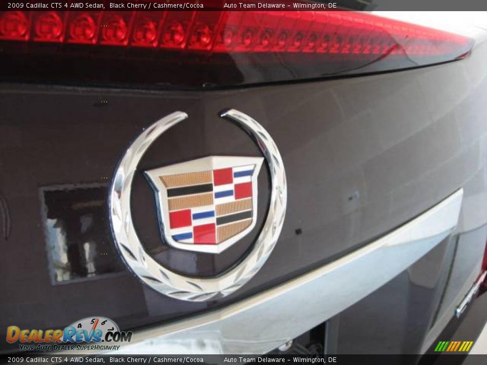 2009 Cadillac CTS 4 AWD Sedan Black Cherry / Cashmere/Cocoa Photo #34
