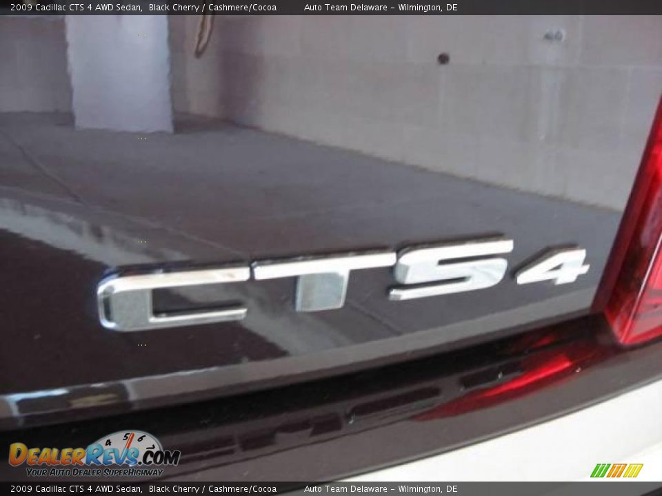 2009 Cadillac CTS 4 AWD Sedan Black Cherry / Cashmere/Cocoa Photo #35