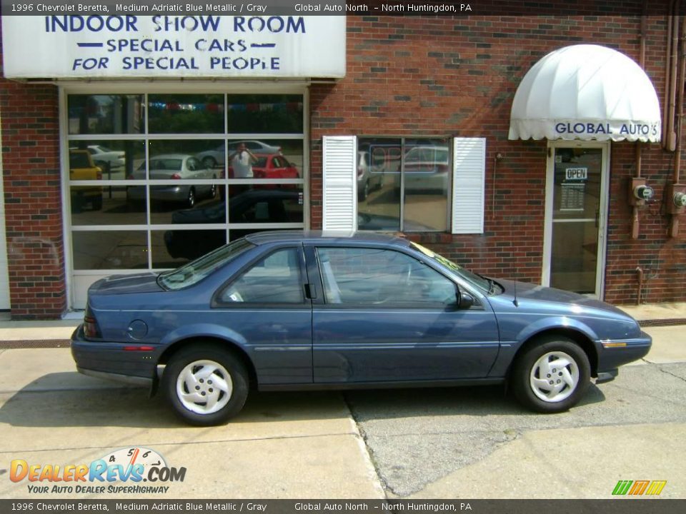 1996 Chevrolet Beretta Medium Adriatic Blue Metallic / Gray Photo #1
