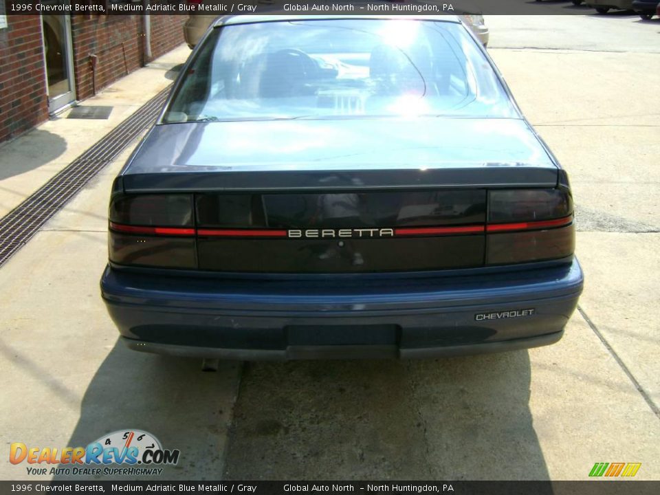 1996 Chevrolet Beretta Medium Adriatic Blue Metallic / Gray Photo #6