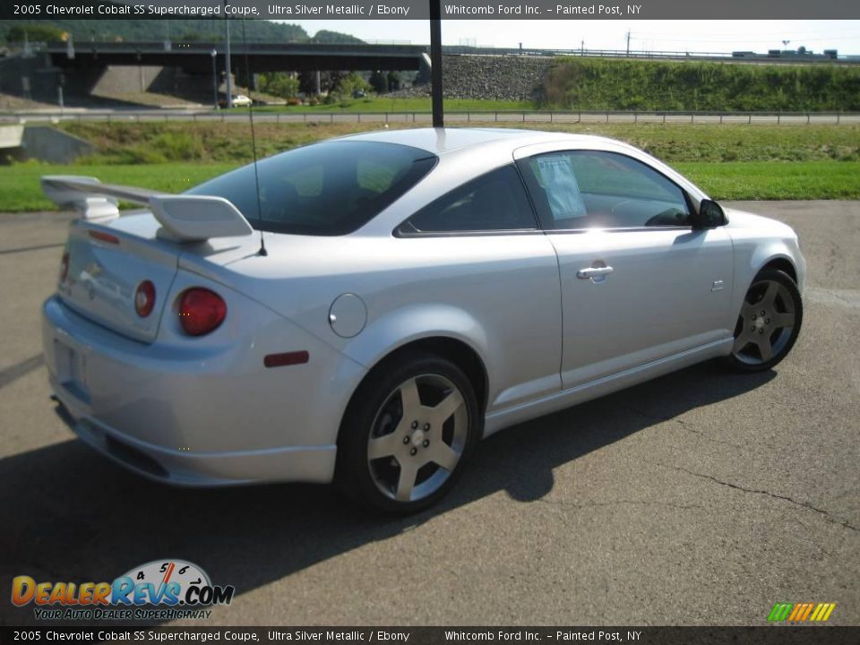 2005 Chevrolet Cobalt SS Supercharged Coupe Ultra Silver Metallic / Ebony Photo #12