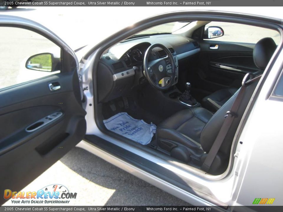 2005 Chevrolet Cobalt SS Supercharged Coupe Ultra Silver Metallic / Ebony Photo #16