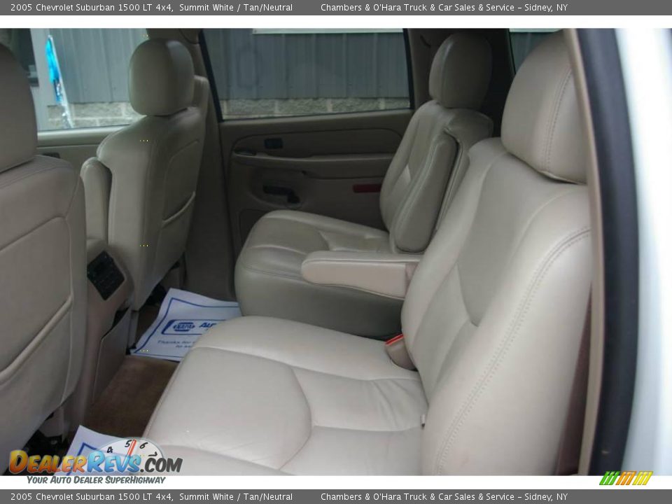2005 Chevrolet Suburban 1500 LT 4x4 Summit White / Tan/Neutral Photo #11