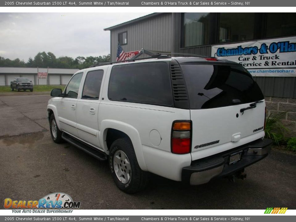 2005 Chevrolet Suburban 1500 LT 4x4 Summit White / Tan/Neutral Photo #16