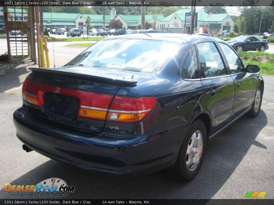 2001 Saturn L Series L300 Sedan Dark Blue / Gray Photo #2