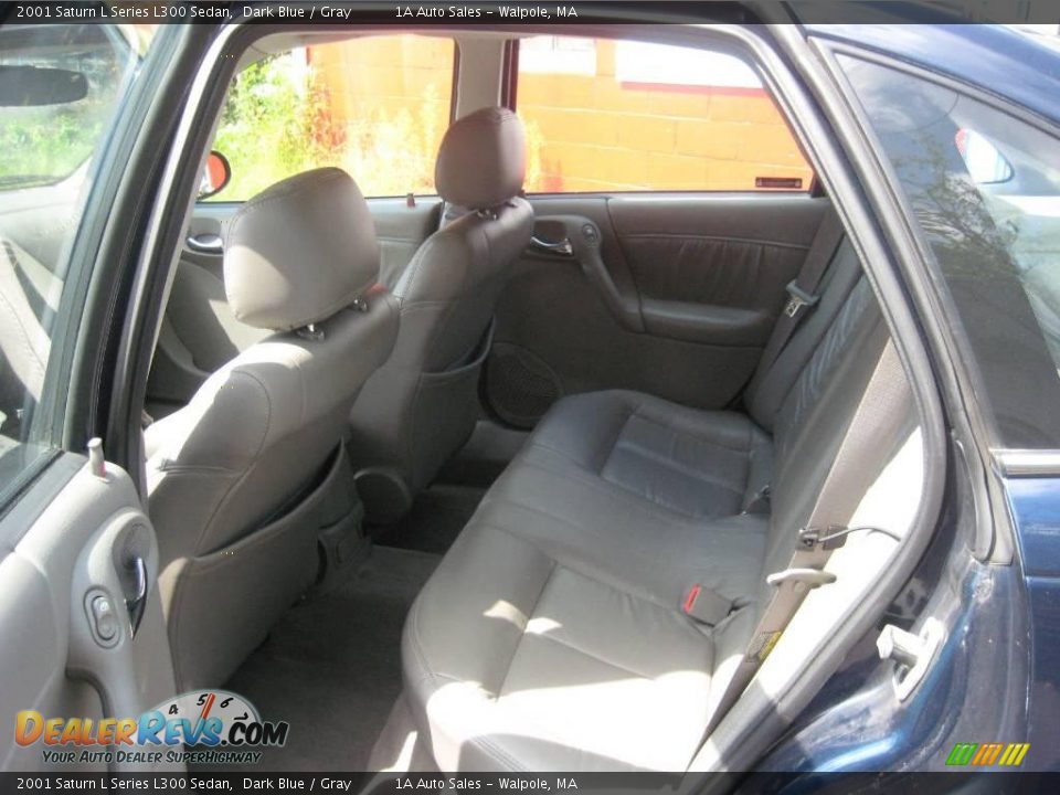 2001 Saturn L Series L300 Sedan Dark Blue / Gray Photo #4