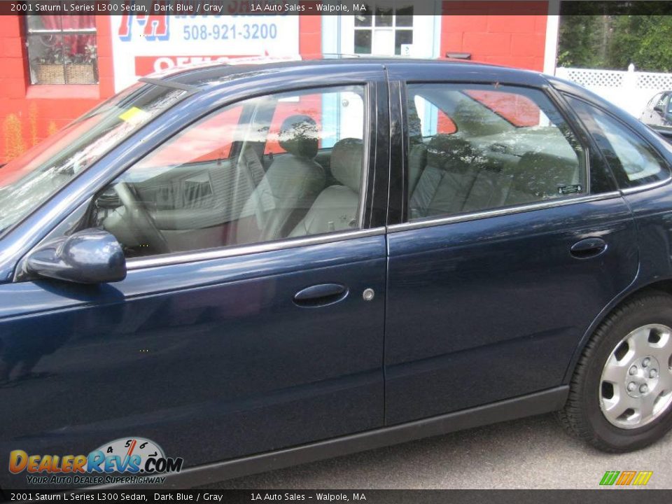 2001 Saturn L Series L300 Sedan Dark Blue / Gray Photo #9