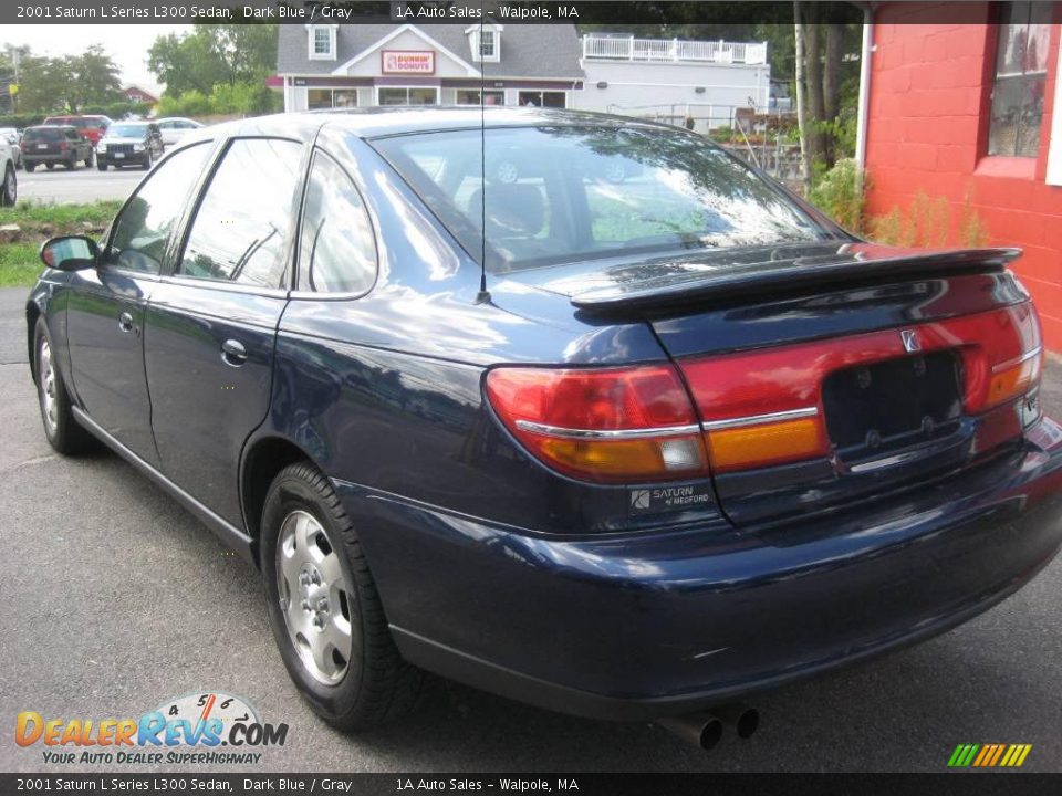 2001 Saturn L Series L300 Sedan Dark Blue / Gray Photo #11