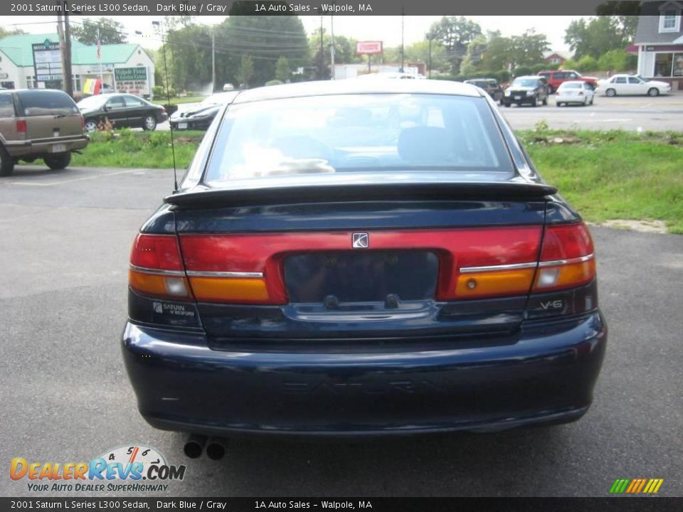 2001 Saturn L Series L300 Sedan Dark Blue / Gray Photo #12