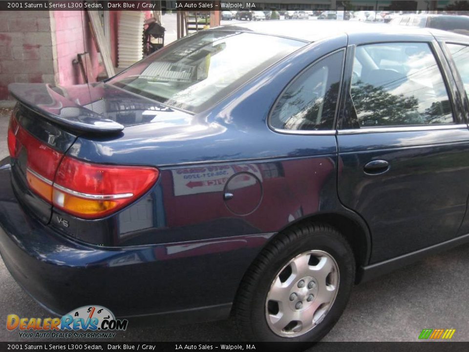 2001 Saturn L Series L300 Sedan Dark Blue / Gray Photo #14