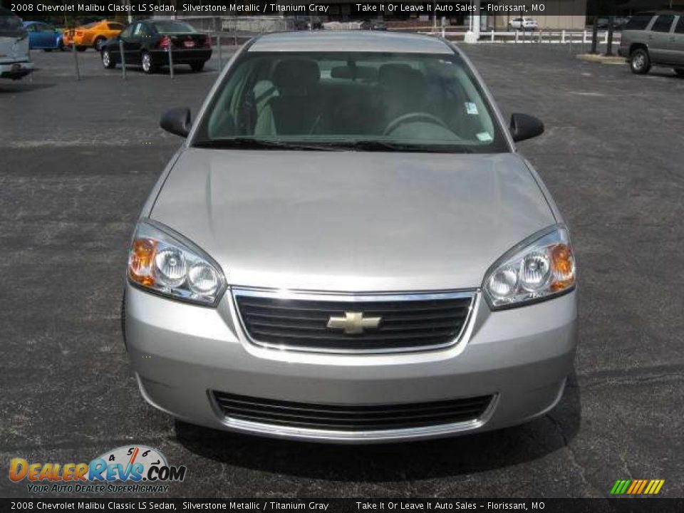 2008 Chevrolet Malibu Classic LS Sedan Silverstone Metallic / Titanium Gray Photo #9