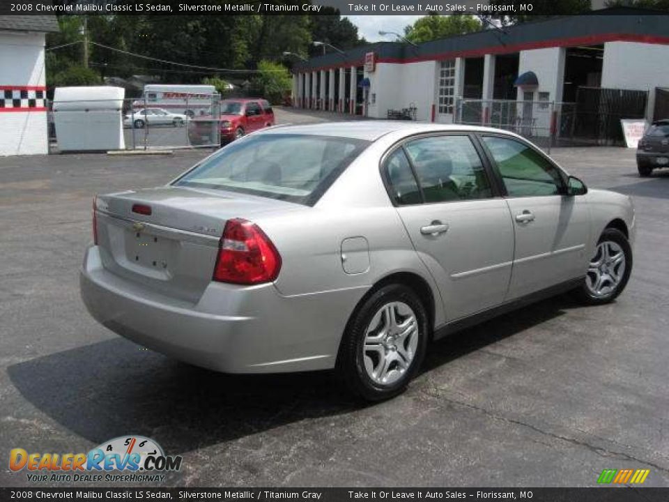 2008 Chevrolet Malibu Classic LS Sedan Silverstone Metallic / Titanium Gray Photo #11