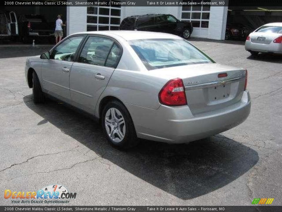 2008 Chevrolet Malibu Classic LS Sedan Silverstone Metallic / Titanium Gray Photo #13