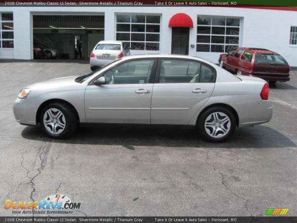 2008 Chevrolet Malibu Classic LS Sedan Silverstone Metallic / Titanium Gray Photo #14