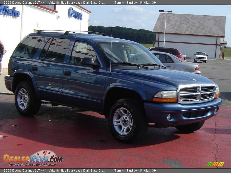 2003 Dodge Durango SLT 4x4 Atlantic Blue Pearlcoat / Dark Slate Gray Photo #7