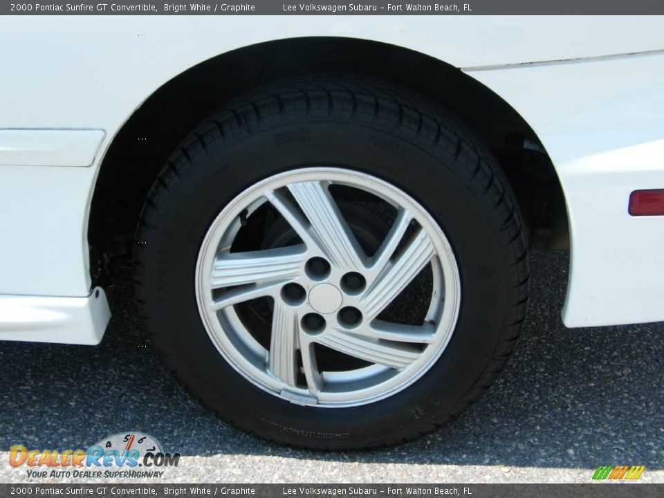 2000 Pontiac Sunfire GT Convertible Bright White / Graphite Photo #11