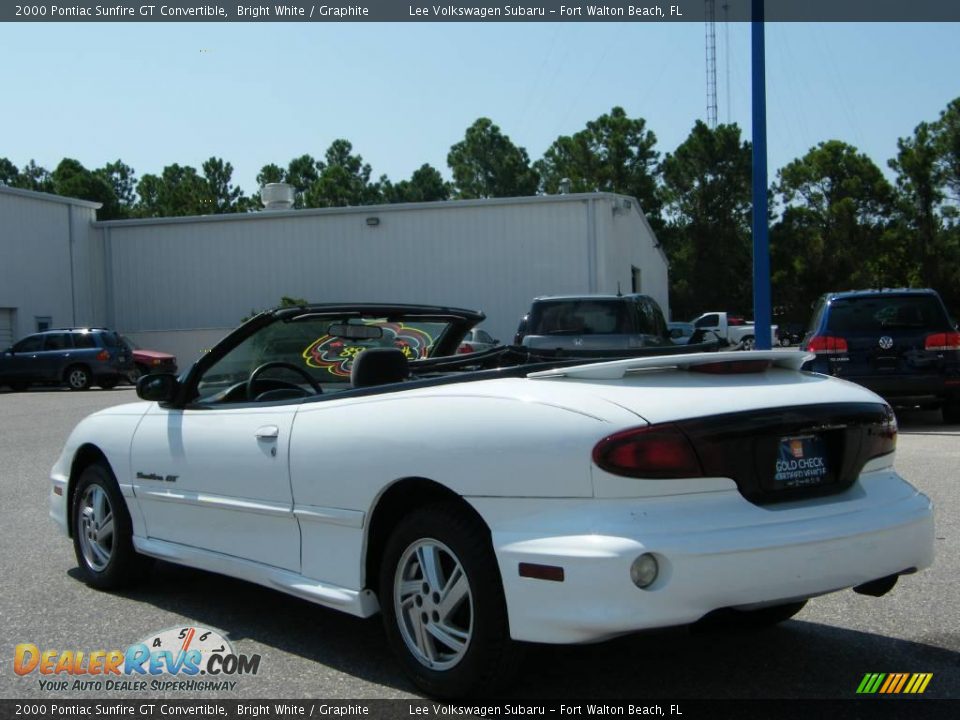 2000 Pontiac Sunfire GT Convertible Bright White / Graphite Photo #15