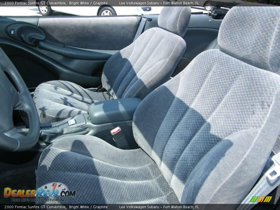 2000 Pontiac Sunfire GT Convertible Bright White / Graphite Photo #22