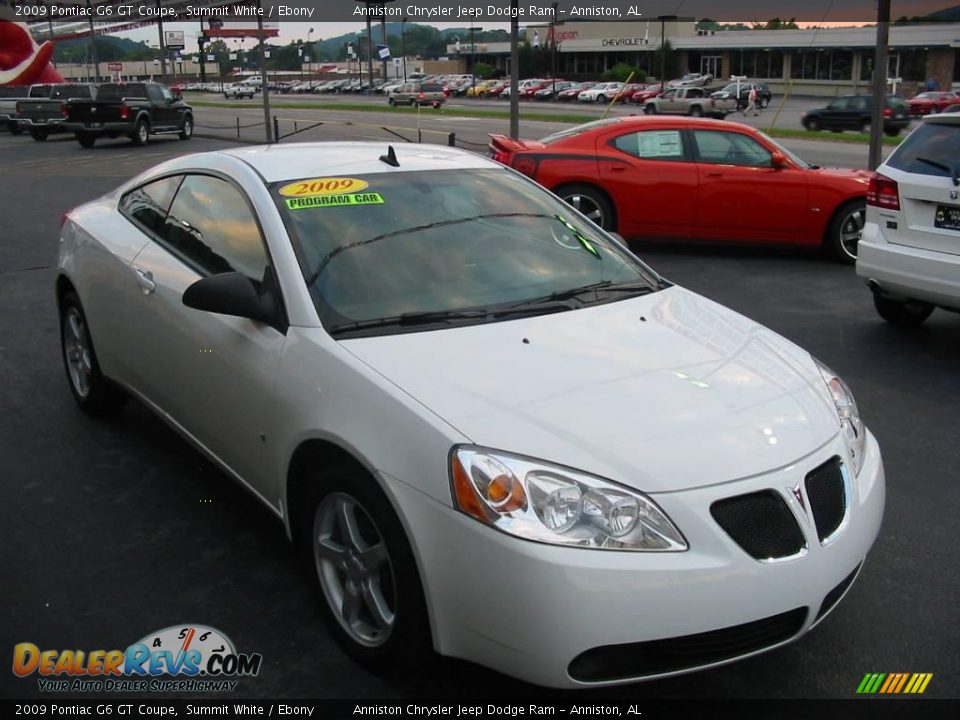 2009 Pontiac G6 GT Coupe Summit White / Ebony Photo #2