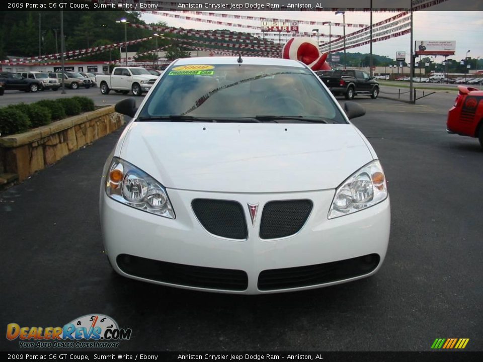 2009 Pontiac G6 GT Coupe Summit White / Ebony Photo #3