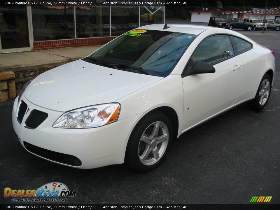 2009 Pontiac G6 GT Coupe Summit White / Ebony Photo #4