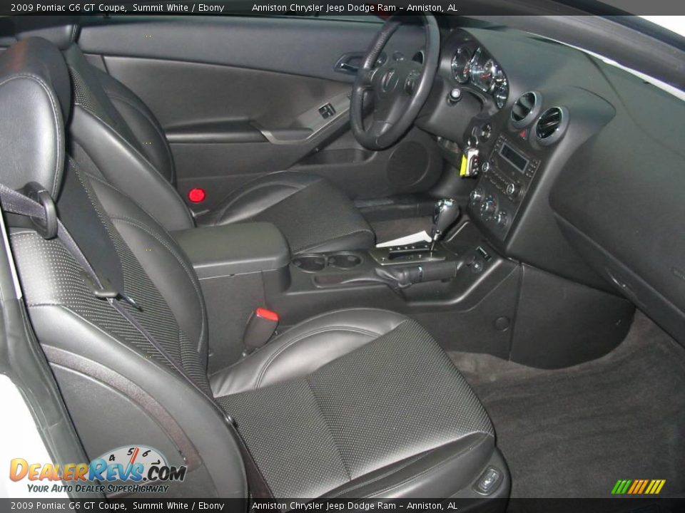 2009 Pontiac G6 GT Coupe Summit White / Ebony Photo #9