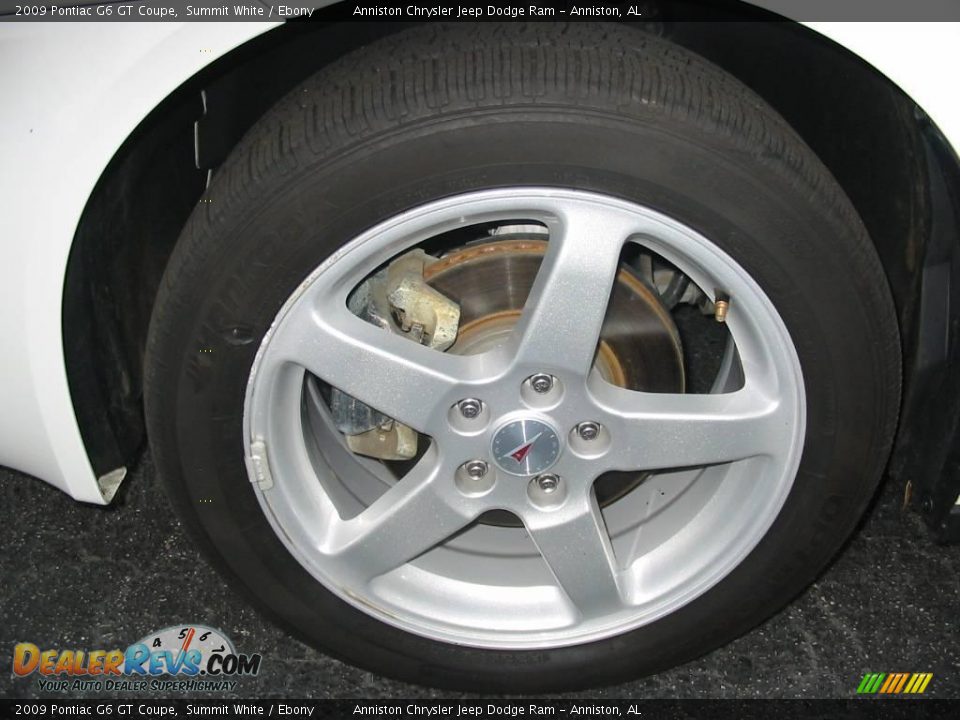2009 Pontiac G6 GT Coupe Summit White / Ebony Photo #15