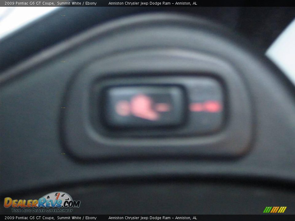 2009 Pontiac G6 GT Coupe Summit White / Ebony Photo #21