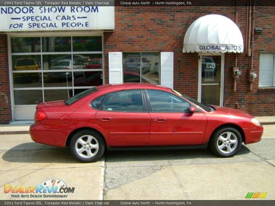 2001 Ford Taurus SES Toreador Red Metallic / Dark Charcoal Photo #1