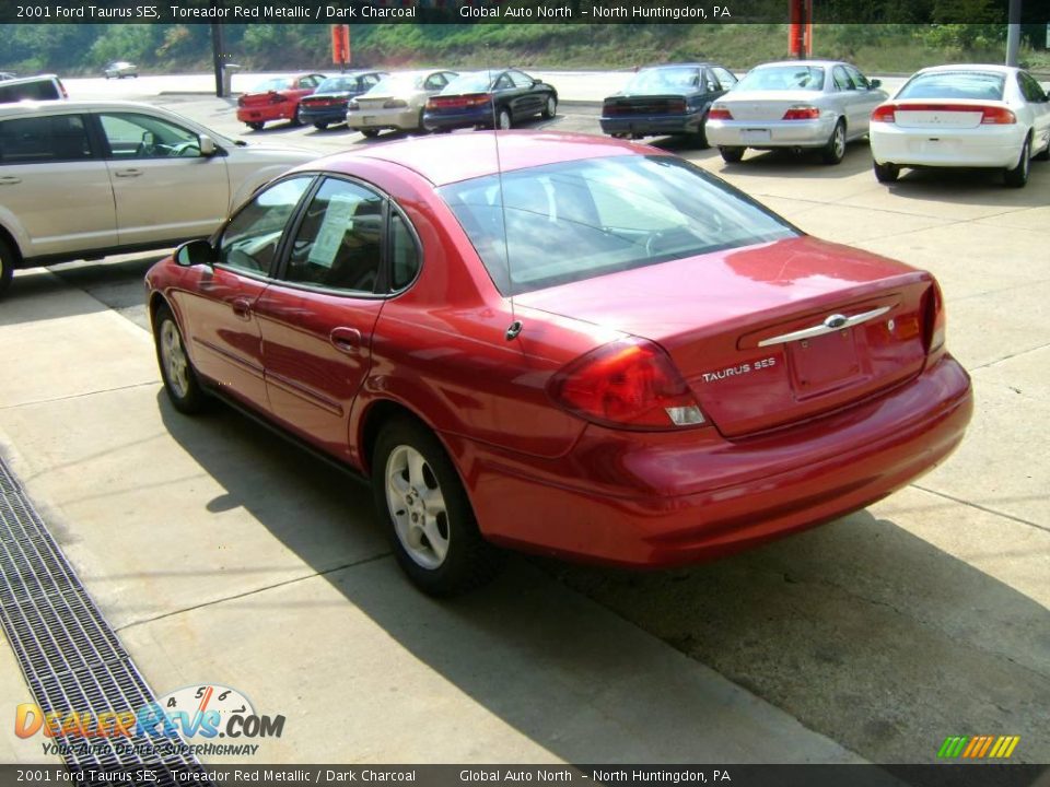 2001 Ford Taurus SES Toreador Red Metallic / Dark Charcoal Photo #5
