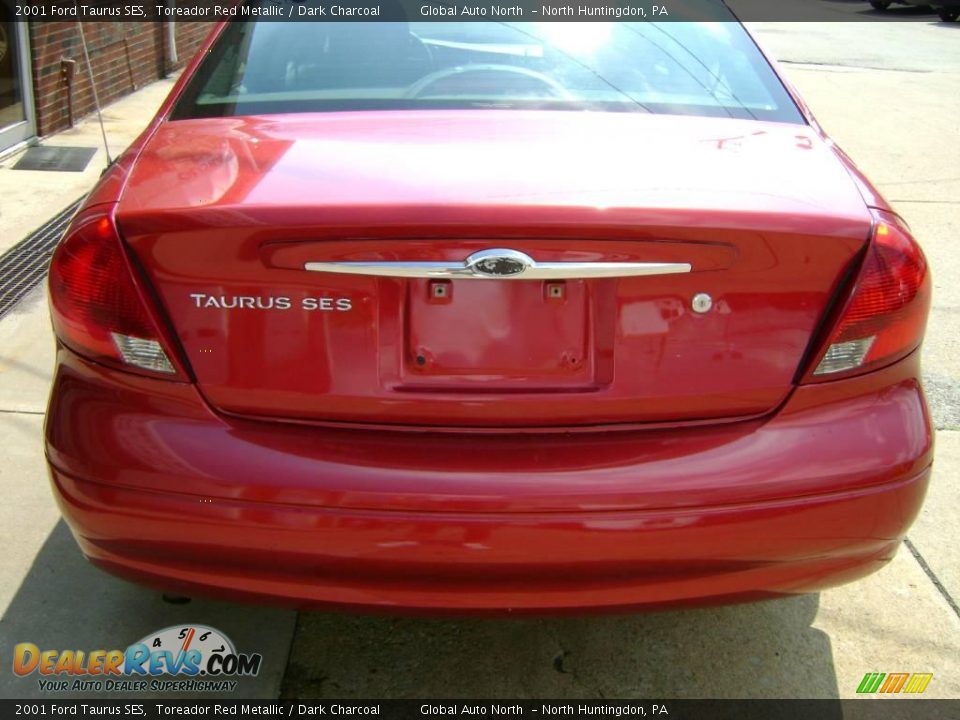 2001 Ford Taurus SES Toreador Red Metallic / Dark Charcoal Photo #6